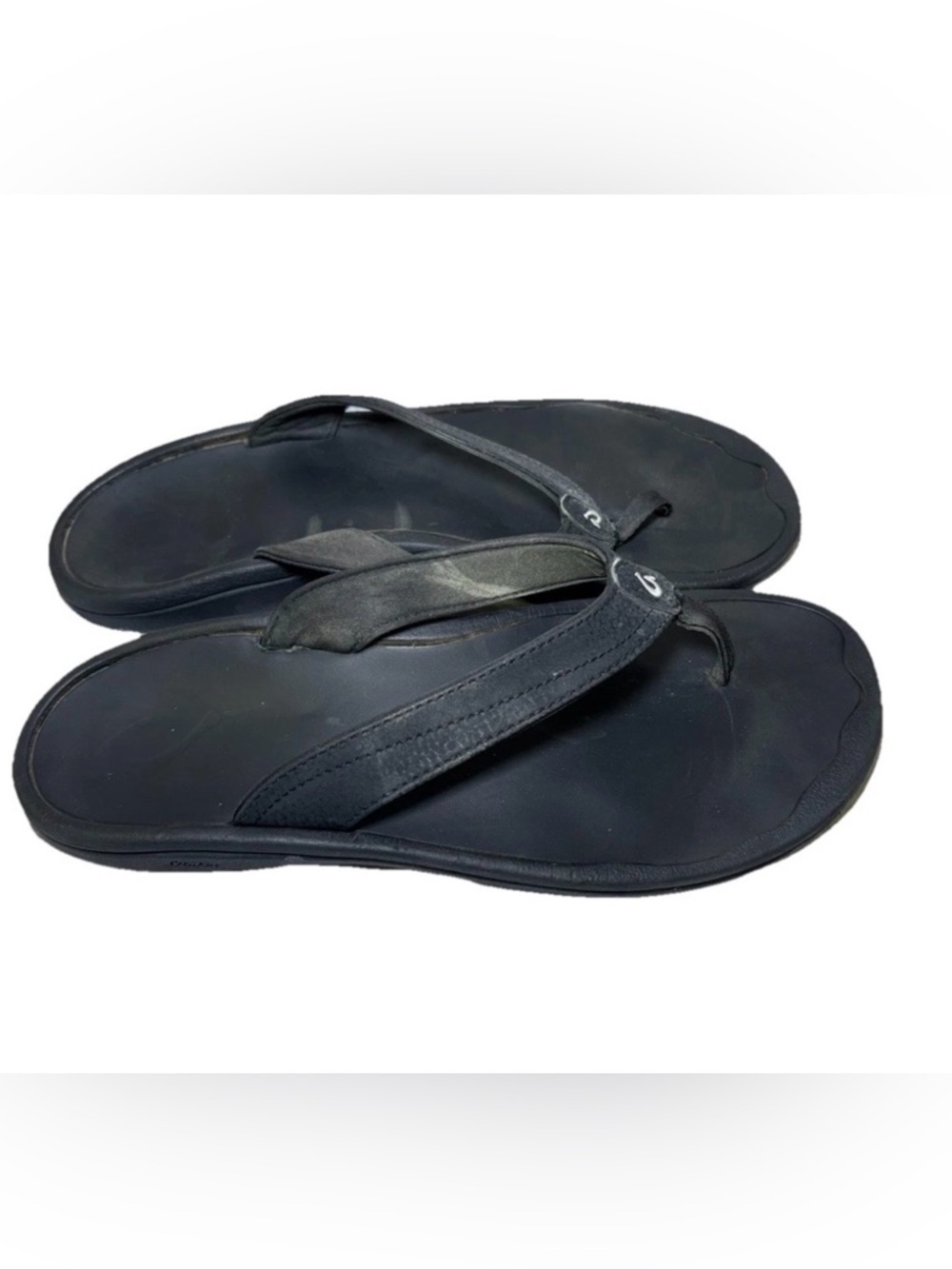OluKai Ohana Sandals Womens Size 11 Black Flip Flops Thong Comfort Summer